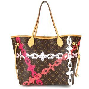 LOUIS VUITTON M41991 Monogram Bay Neverfull MM Tote Bag Shoulder Bag pink/Brown